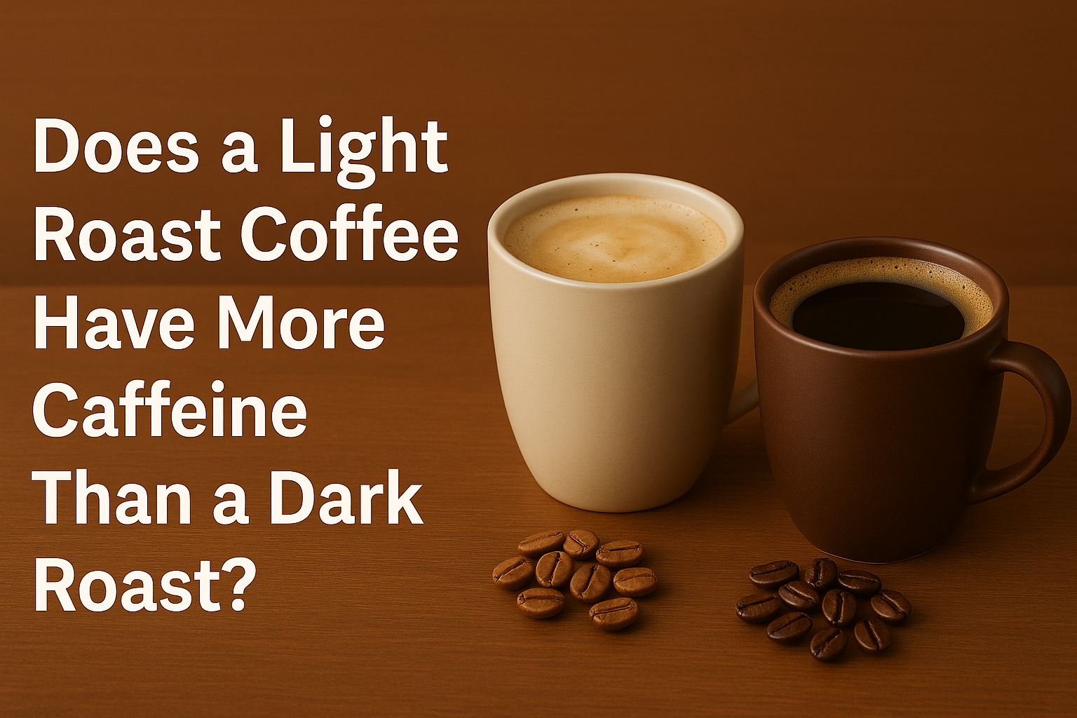 Scientific analysis of caffeine content in light vs dark roast coffee