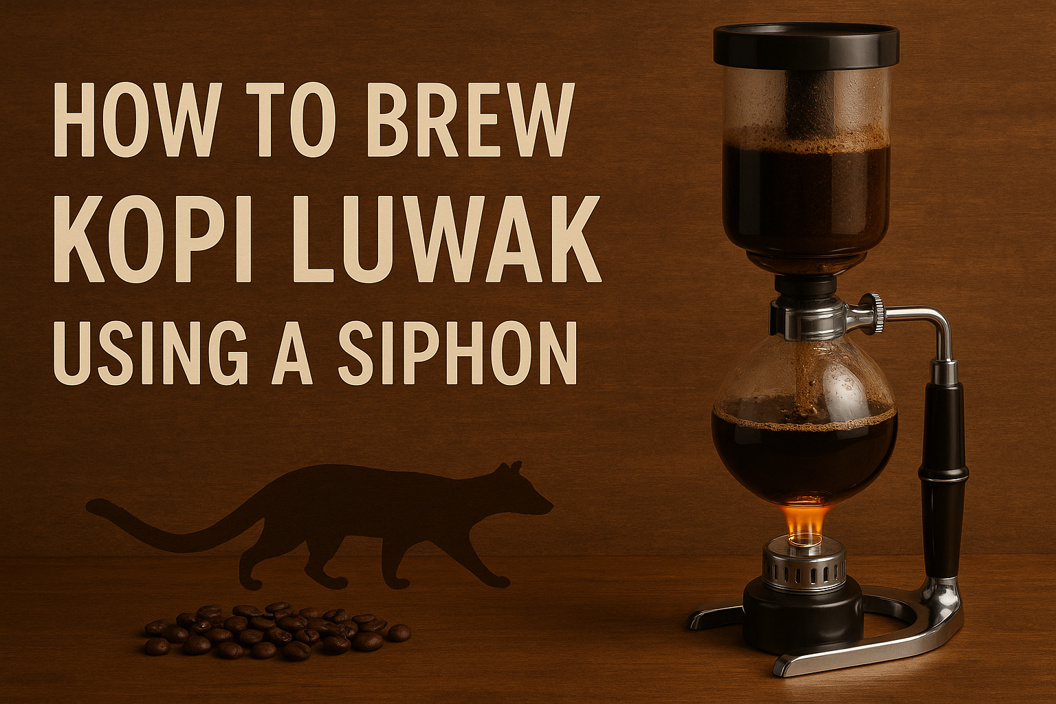 How to Brew Kopi Luwak Using a Siphon Expert Guide